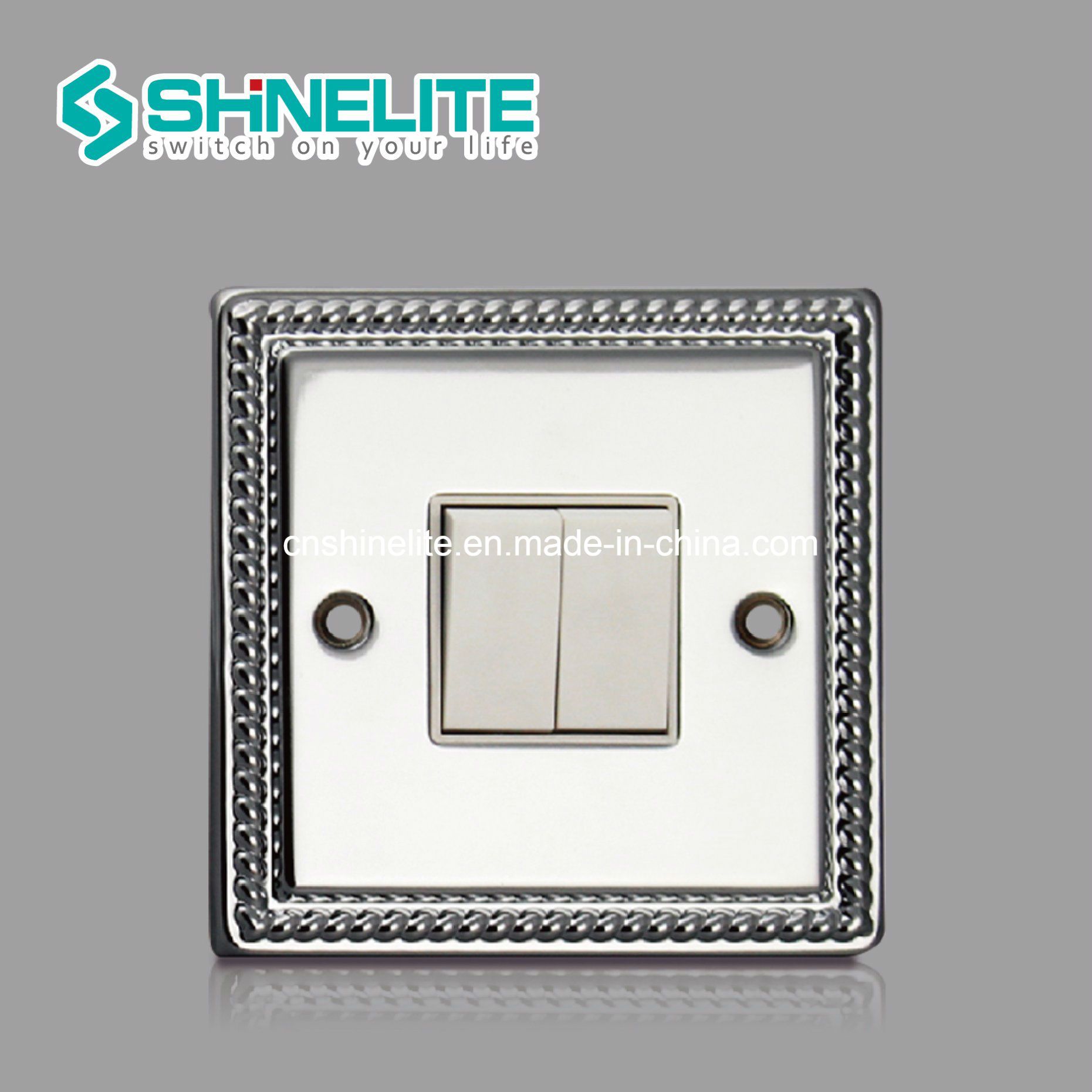 Professional Supplier 2 Gang 1way Electric Wall Switch OEM