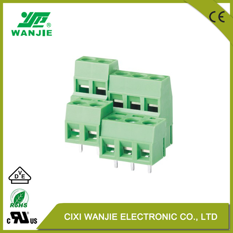 PCB Double Row Terminal Block Screw Connector with High Voltage High Current Wja500, Pitch 5.0/10.0mm