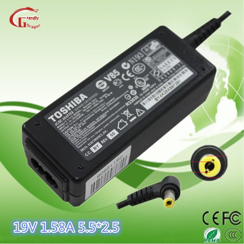 Original Toshiba 19V 1.58A Universal Laptop Adapter