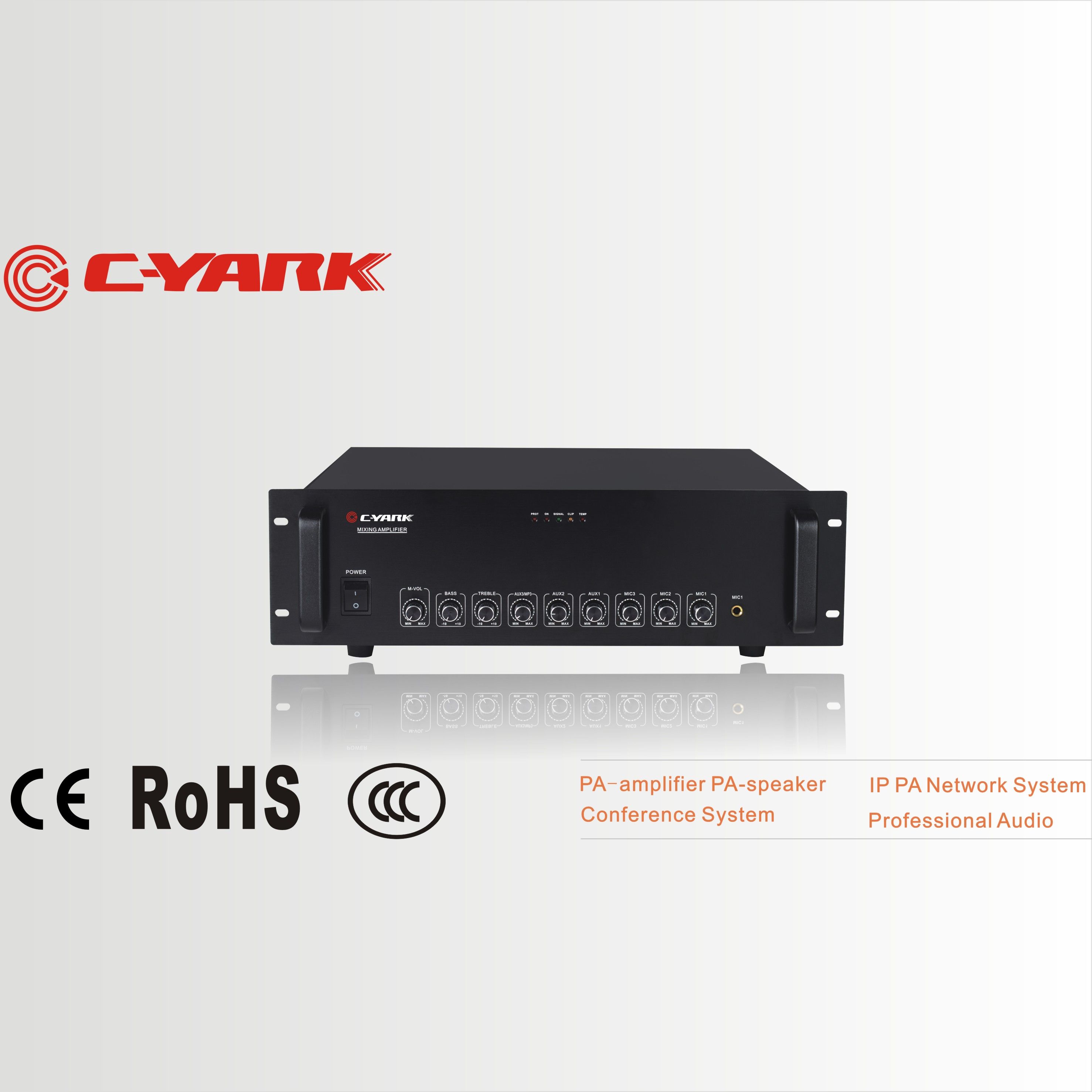 C-Yark Public Address System 3u Rack Mount Amplifier