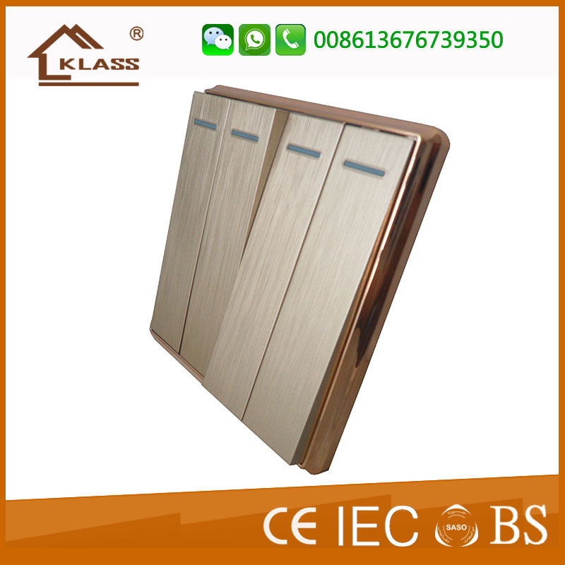 Wall Switches Electric Four Gang One Way Two Way Switch