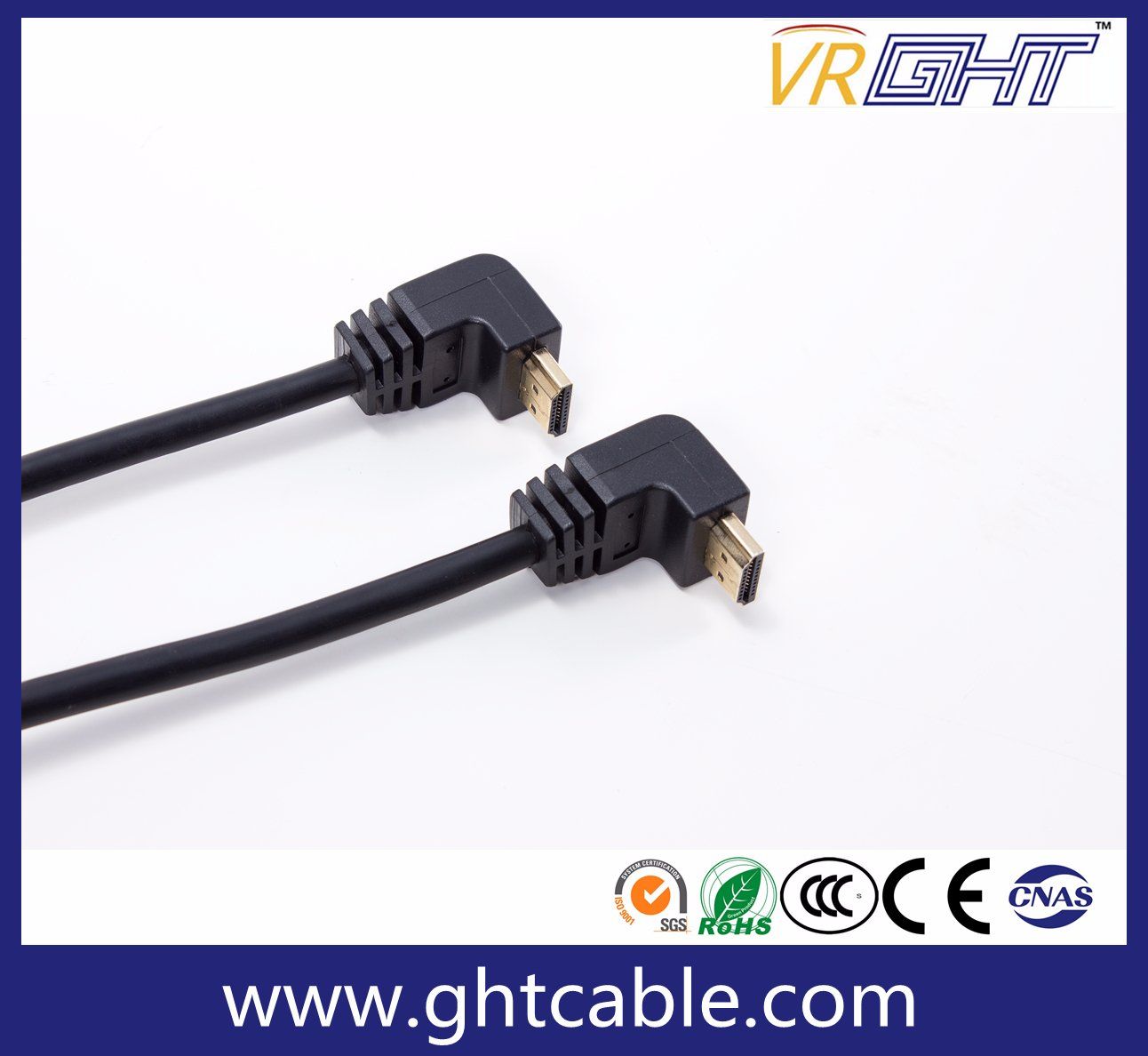 1.5m Straight Angle 1080P/2160p HDMI Cable with PVC Jacket