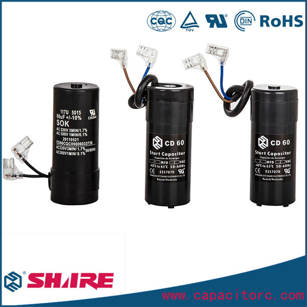 CD60 Motor Starting Capacitor, Refrigerator Capacitor, Air Conditioner Capacitor