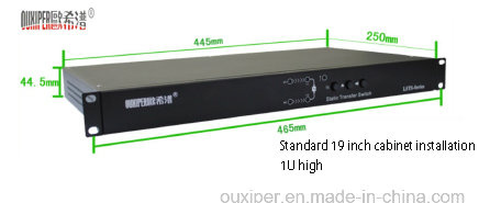 Ouxiper Single Phase Automatic Transfer Switch (3-Circuit 110VAC 25AMP 2.75kw 2 Pole)