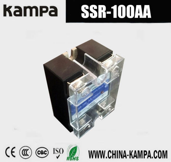 100AA SSR Input 90-280V AC Load 24-480V AC Single Phase AC Solid State Relay
