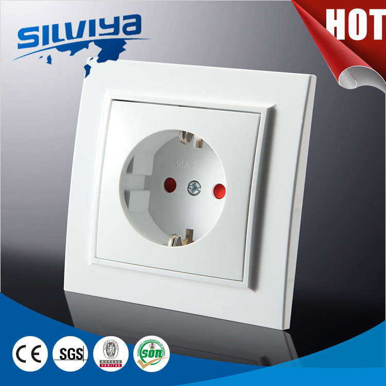 Schuko 1 Gang Wall Socket with Childeren Protection