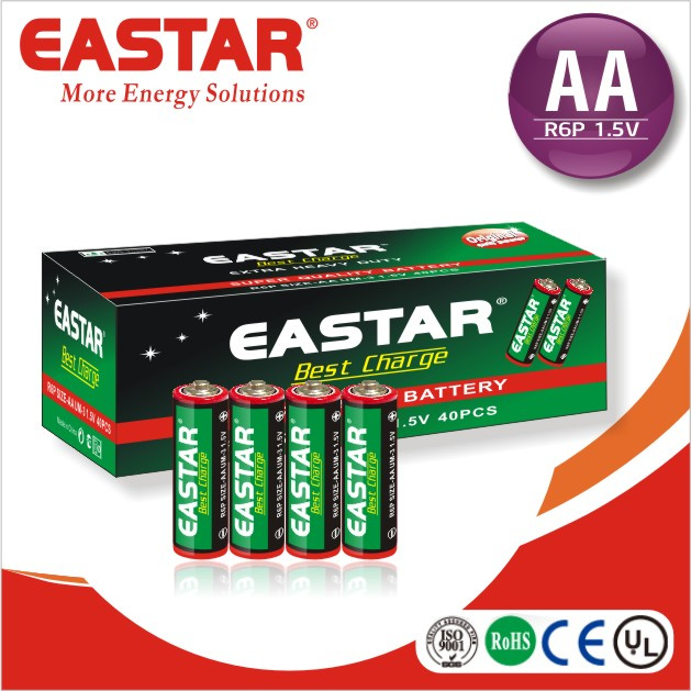 BV Certified Battery/Carbon Zinc AA Dry Battery