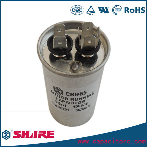 Cbb65 Single Phase AC Air Conditioner Metal Can Capacitor