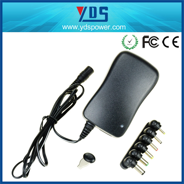 Wall Mounted 12V 30W Switching Universal Power Adapter