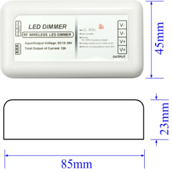Plastic Shell RF 11 Keys LED Remote Control