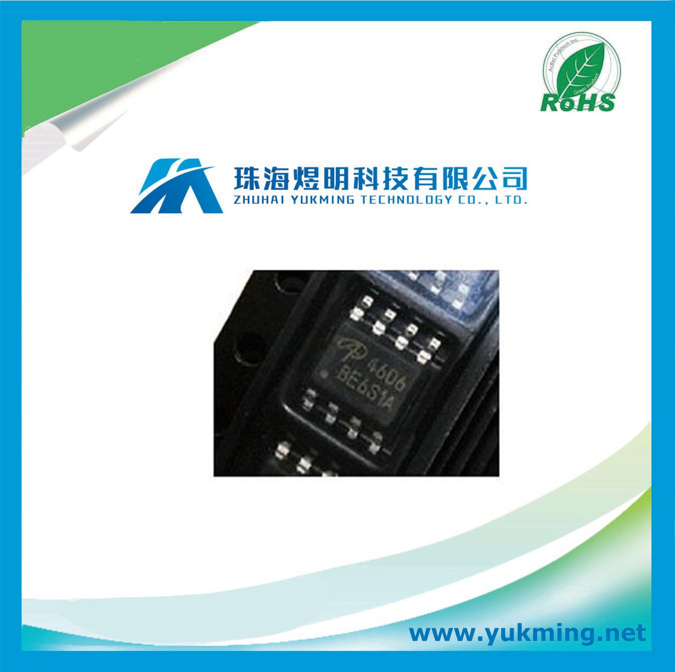 Transistor Ao4606 of Complementary Enhancement Mode Field Effect