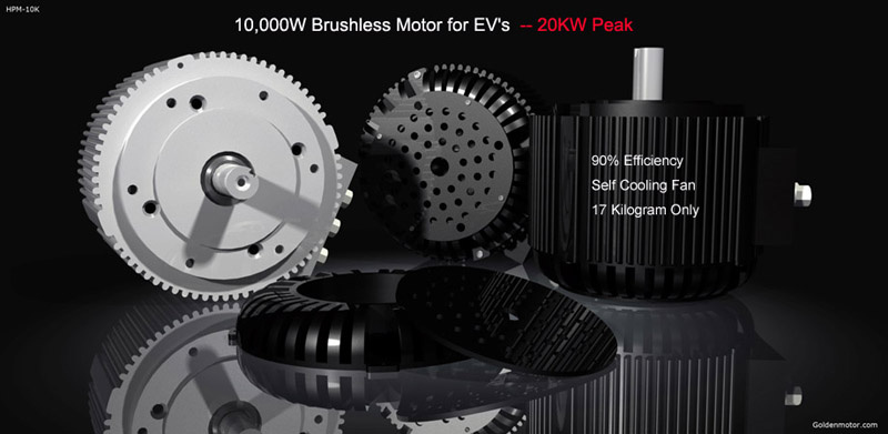 Efficient 10kw BLDC Motor for Electric Car Conversion