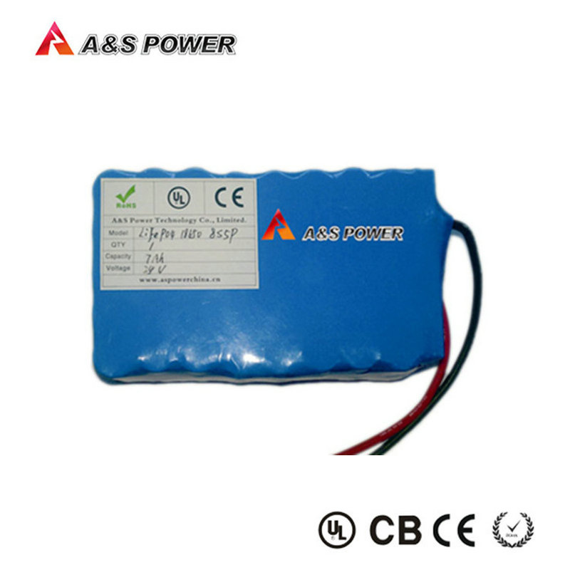 24V 7000mAh 7ah Rechargeable 18650 Lithium LiFePO4 Battery Pack