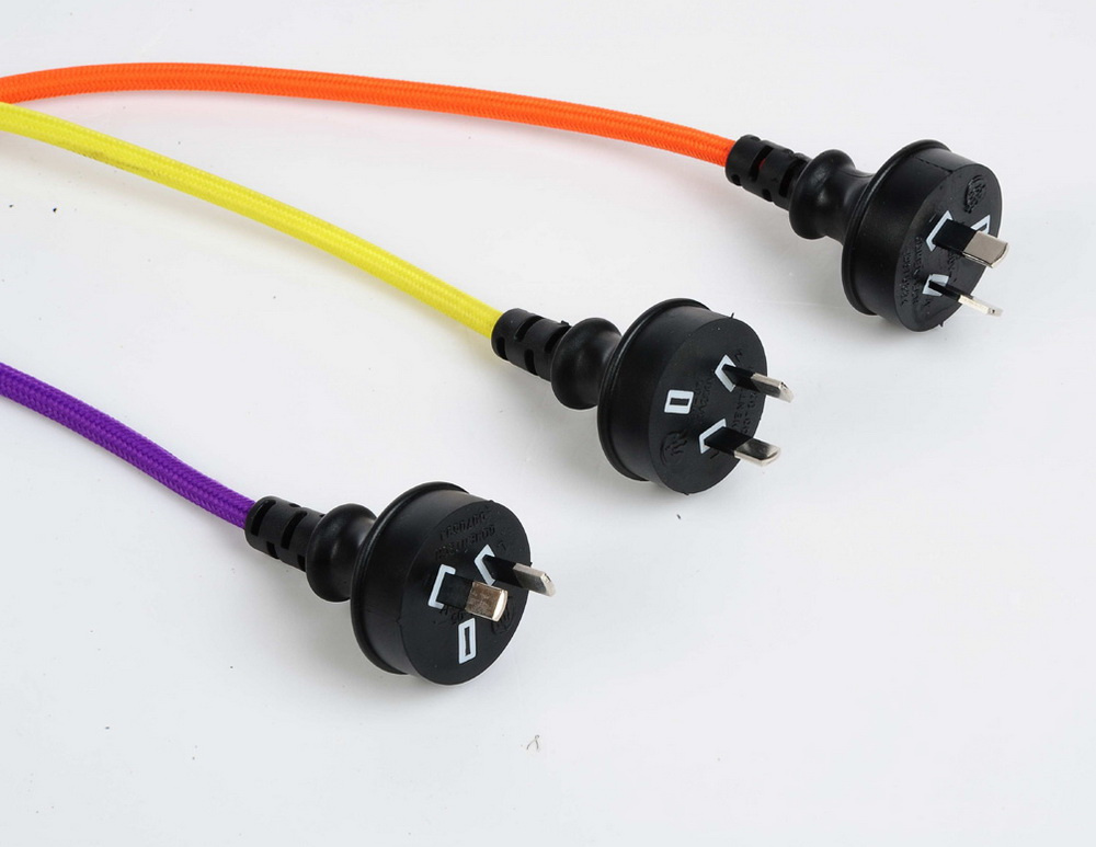 Australia Plug with Braided Cable