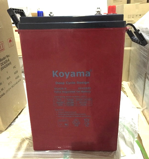 420ah 6V AGM Gel Trojan Deep Cycle Battery