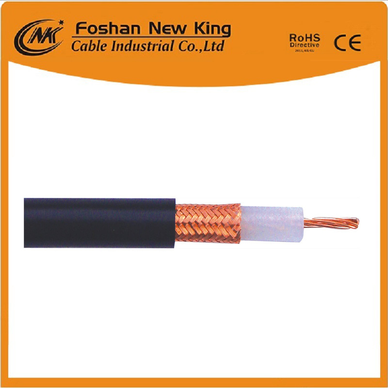 High Quality Bare Copper Cable Rg8 Coaxial Cable with Ce/CPR/ISO/RoHS