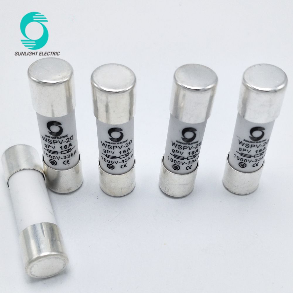 1000V DC 10X38 1-32A 33ka Auto Solar Photovoltaic Fuse