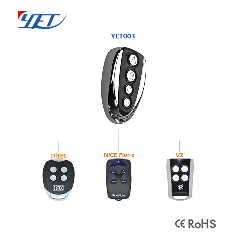 Wireless Radio Remote Control Replacement for Nice Flor V2 Ditec