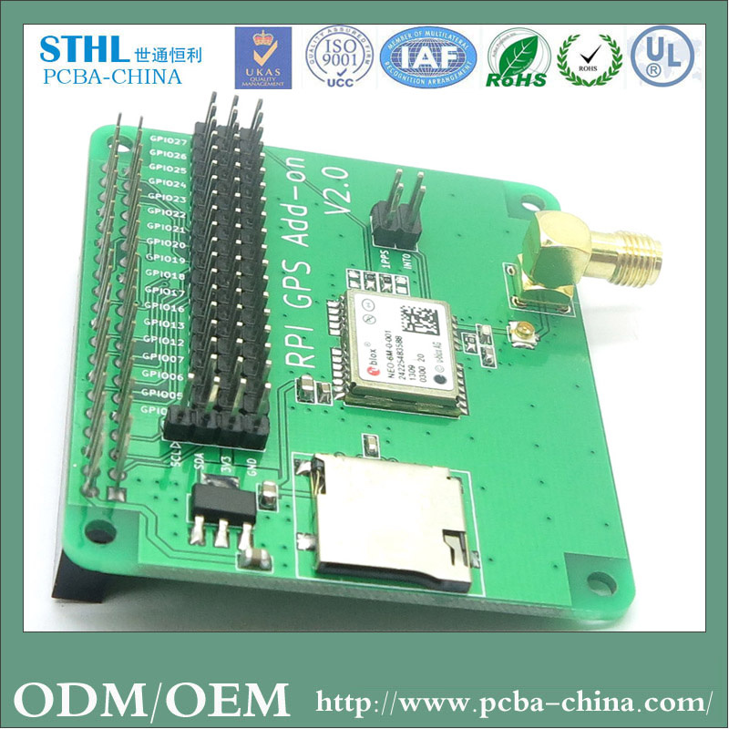 Custom GPS Tracker Printed Circuit Board Assembly