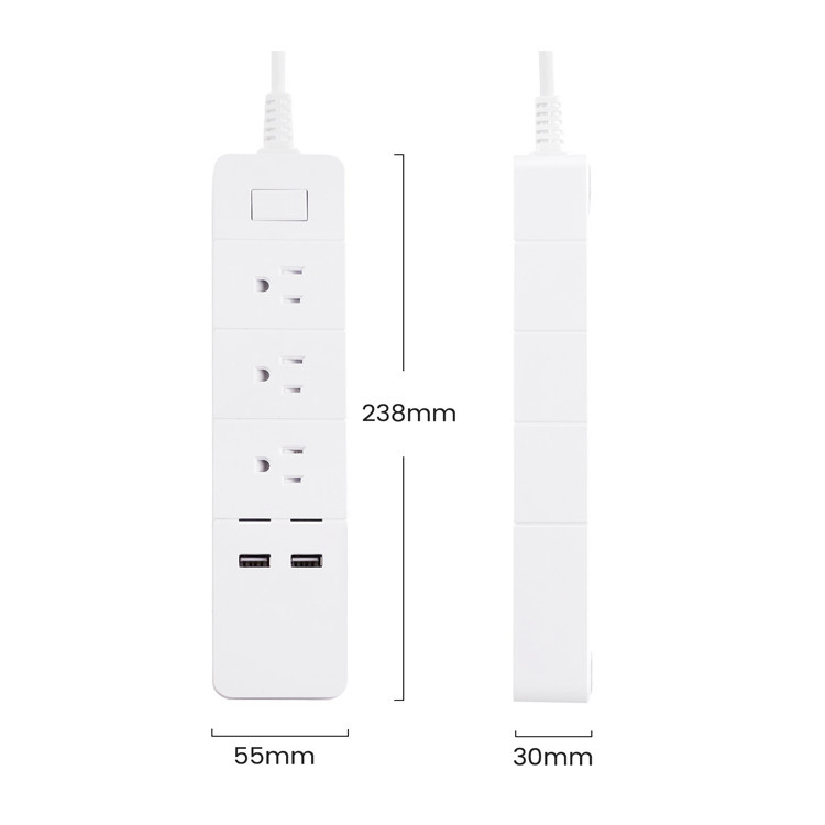 Power Strip with USB Compatible with Amazon Alexa and Google Assistant