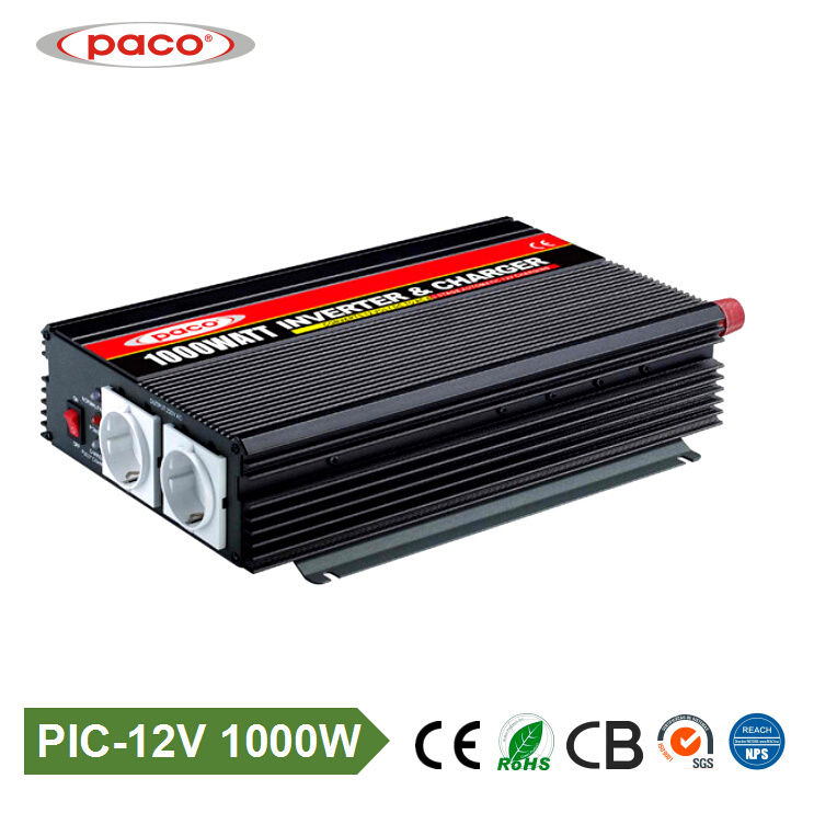 Paco Intelligent Inverter with Charger 12V 1000watt with Automative Fan