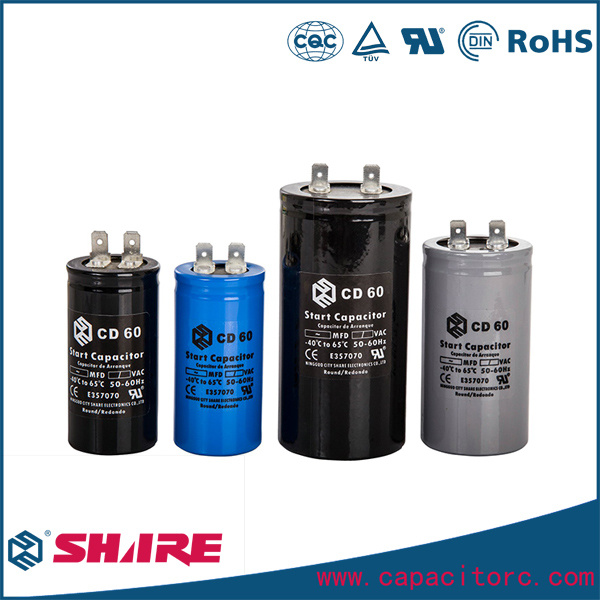 CD60 Aluminum Electrolytic Capacitor for Air Compressor Motor