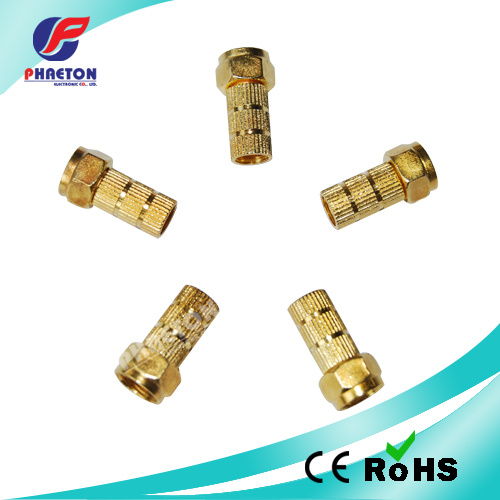 Rg59 RG6 Crimp RF Connector for CATV Cable