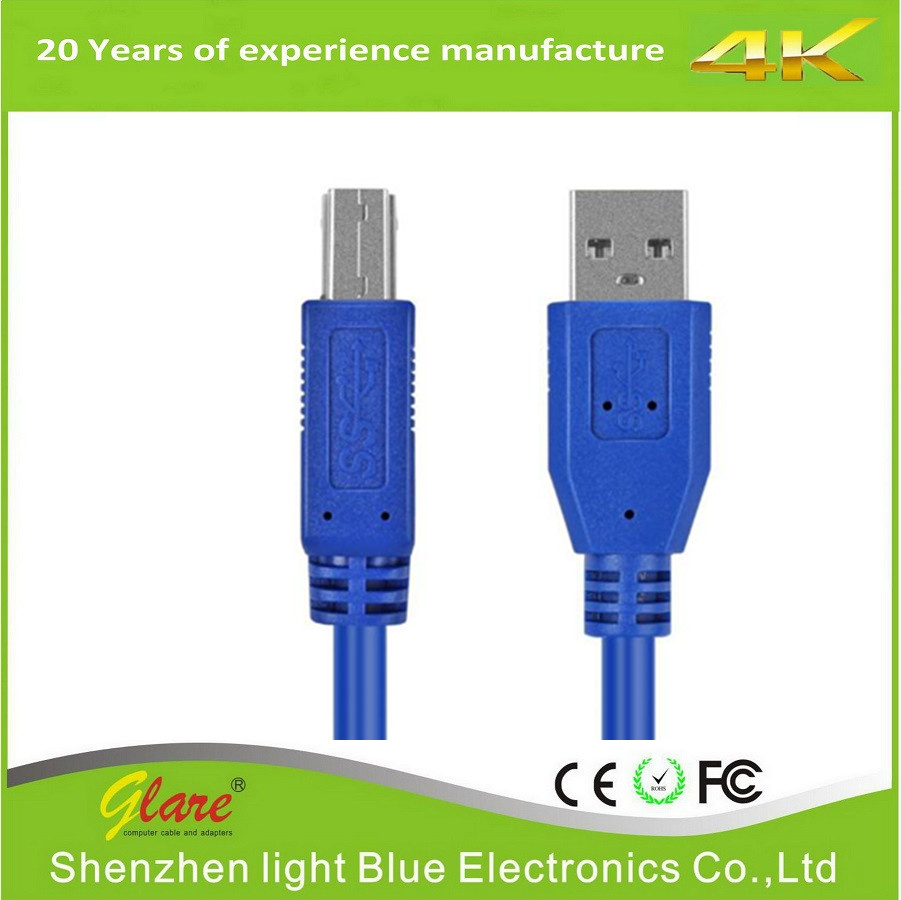 Blue Color Printer Cable USB3.0