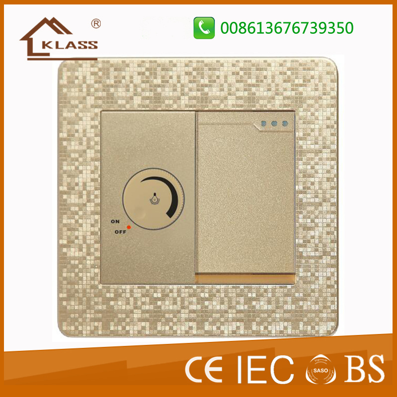 Bangladesh Market 1 Switch +1fan Speed Control Switch