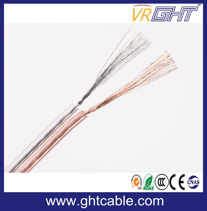 High Grade Audio Cable 2*1.5 Transparent Speaker Cable