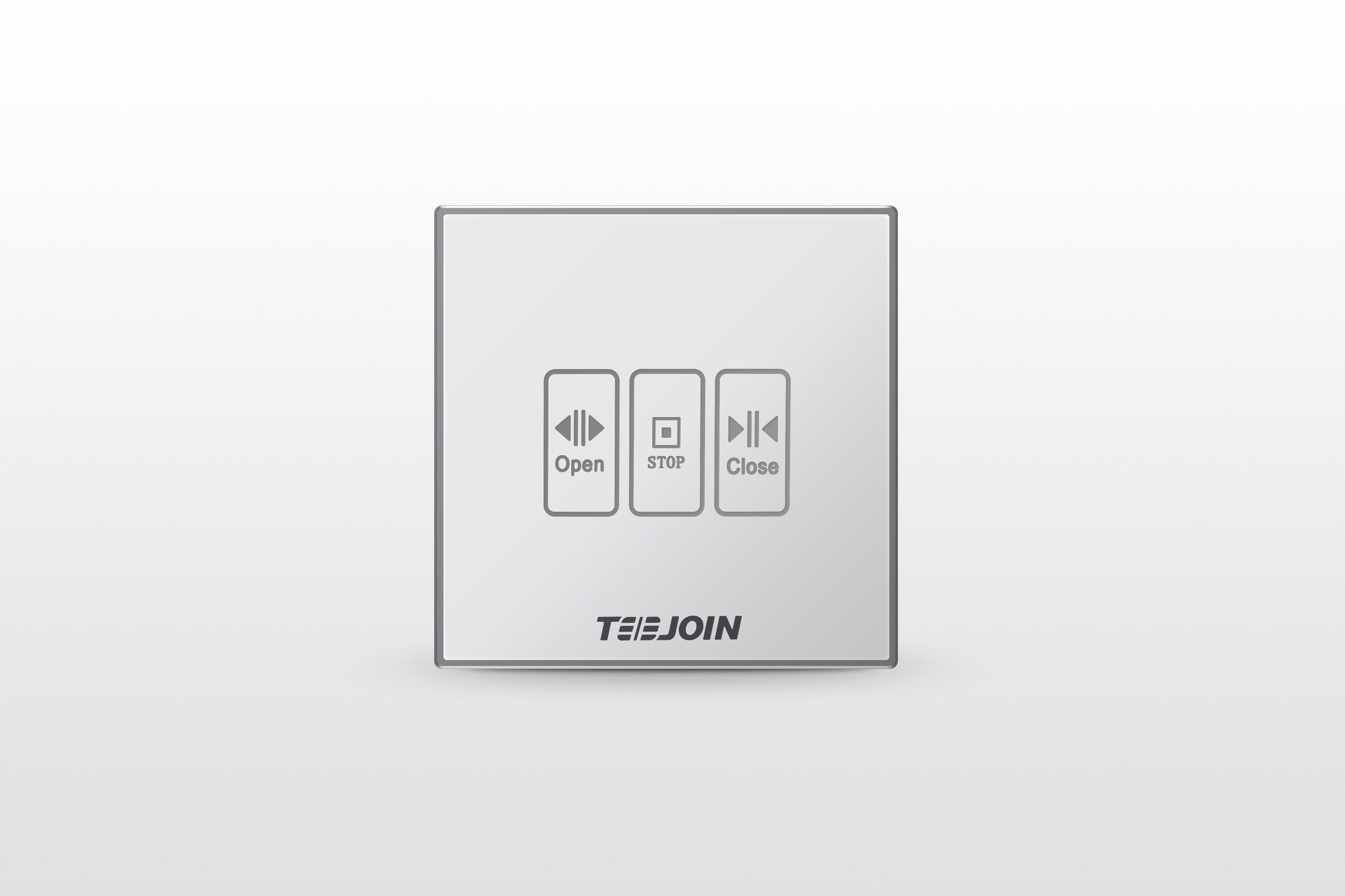 Zigbee Smart Home Automation System Solution Glass Wall Shutter Switch