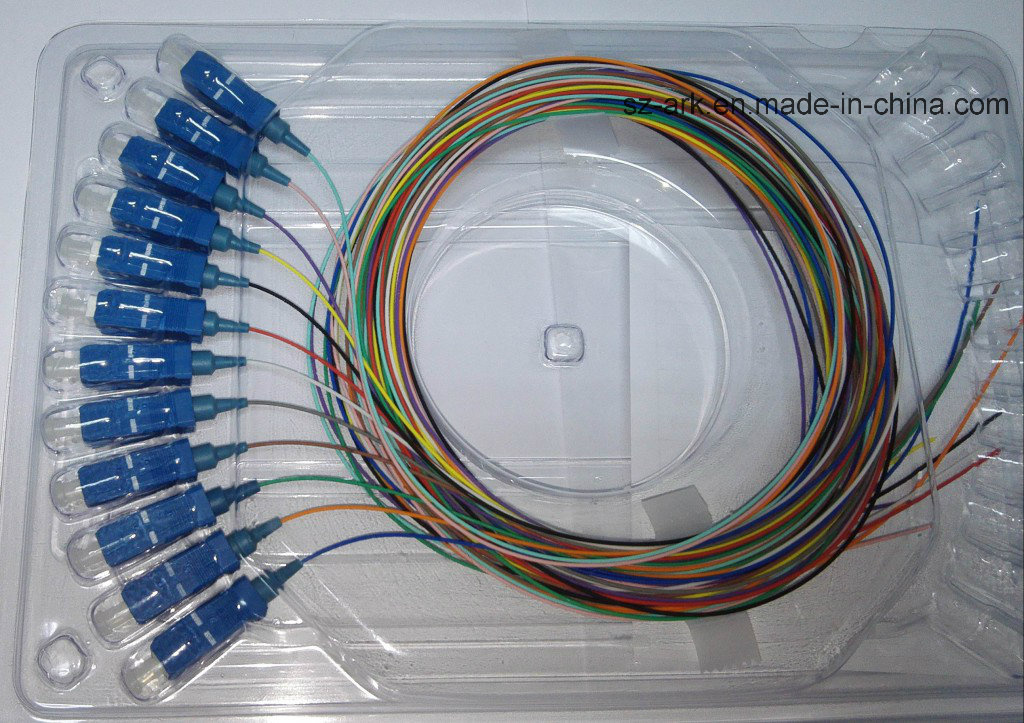 Fiber Optic Pigtails with 12 Color Cables