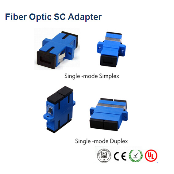 Sc PVC Duplex/Simplex Fiber Optic Adapter