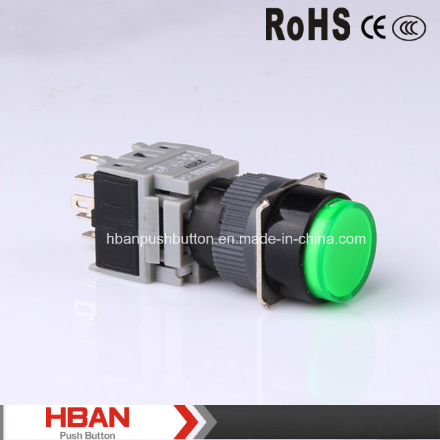 3no3nc Plastic Pushbutton Switch with LED