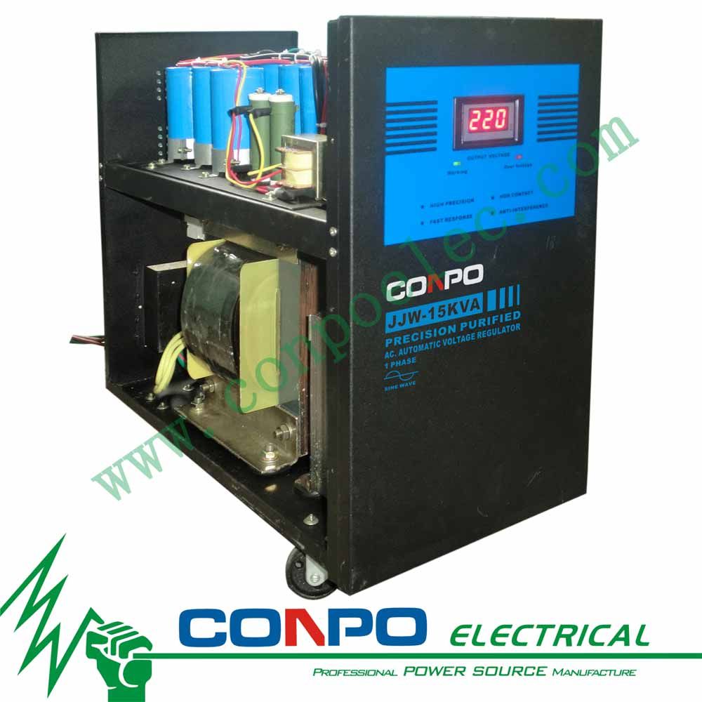 Jjw-15kVA Ferro-Resonant/Precision Purified/Contactless Voltage Stabilizer/Regulator