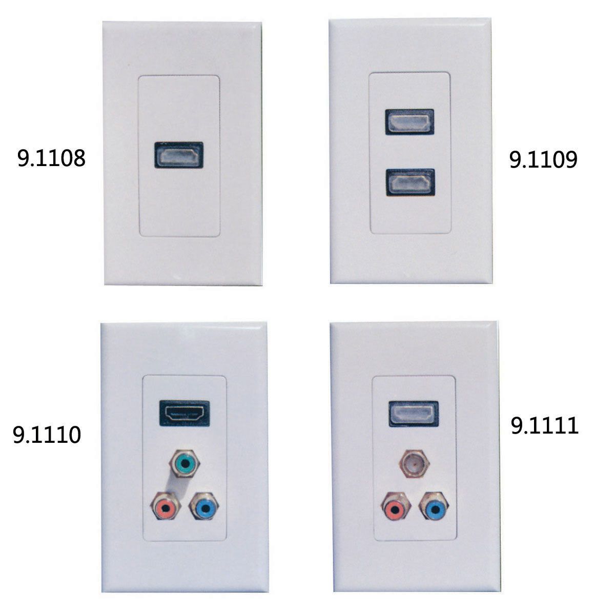 HDMI Wall Plate, Wall Socket (9.1111)