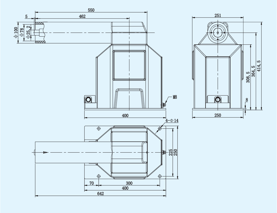 36kv Indoor Single-Phase Voltage Transformer with Embeded Fuse