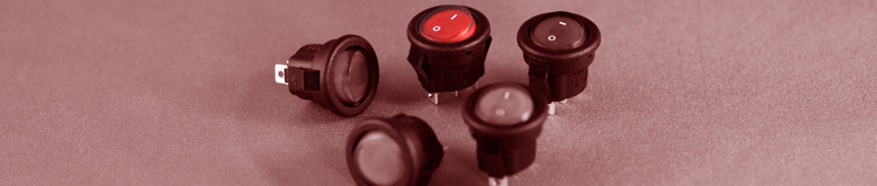 Ultra Small Round Rocker Switches, up to 6A 125VAC, Non-Illuminated or Illuminated