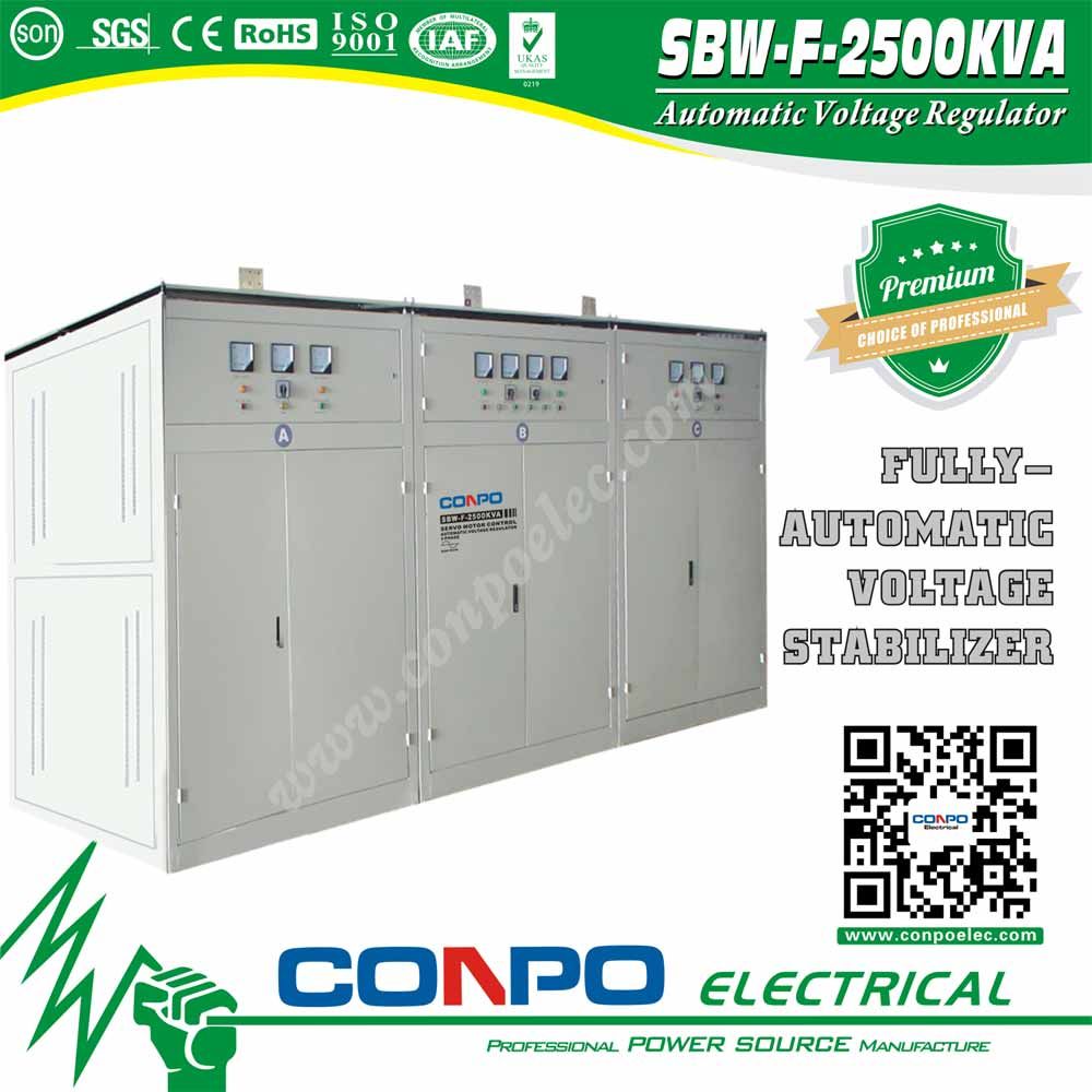 SBW-F-2500kVA Split-Phase Regulating Full-Automatic Compensated Voltage Stabilizer or Regulator