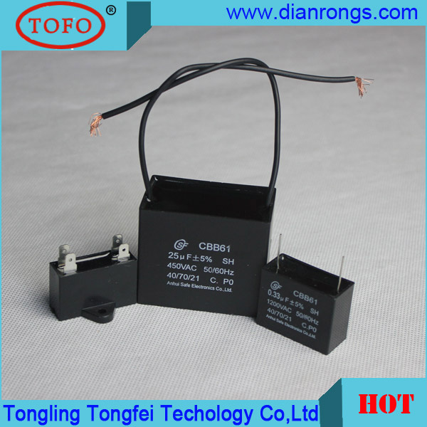 Electronic Fan Capacitor Manufacturer Cbb61