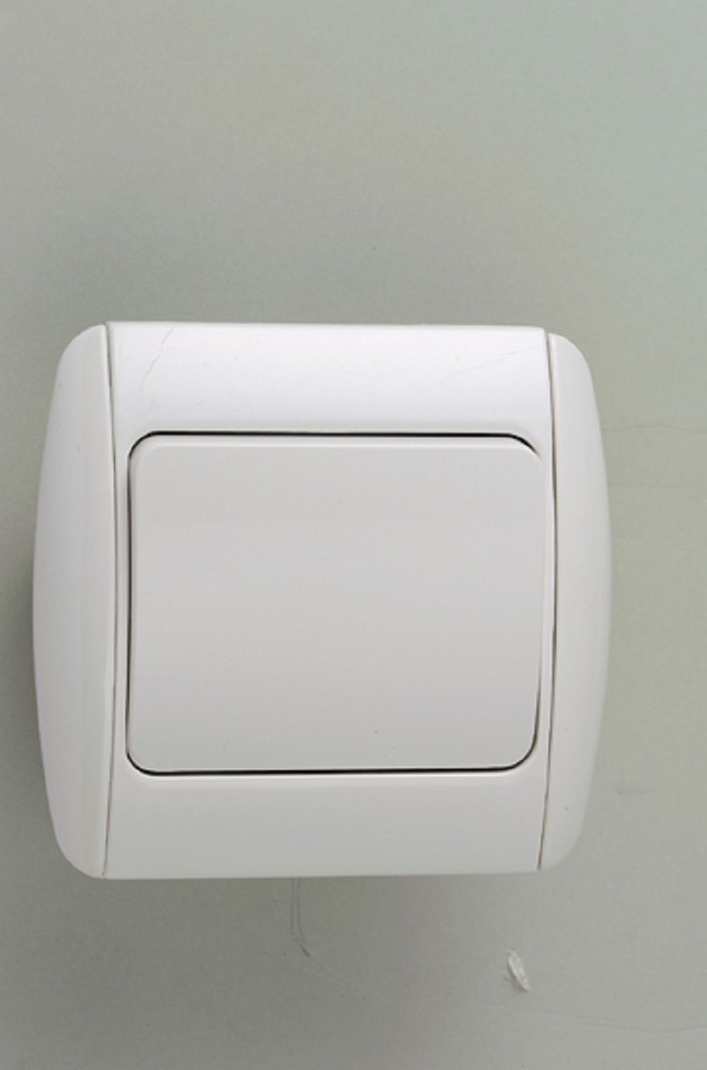 White E Series One Gang One Way Electric Switch 9021