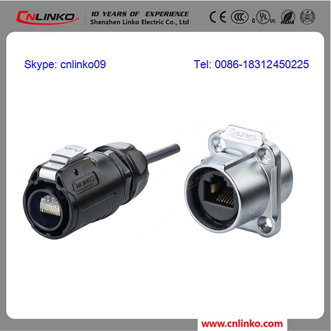 Data Transfering RJ45 8p8c Connector / Cat5e Female Jacket