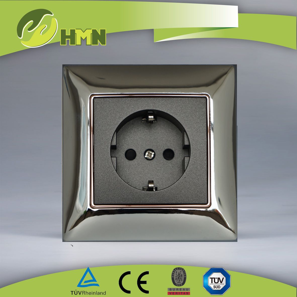 TUV Certified EU Standard Metal Panel Schuko Socket