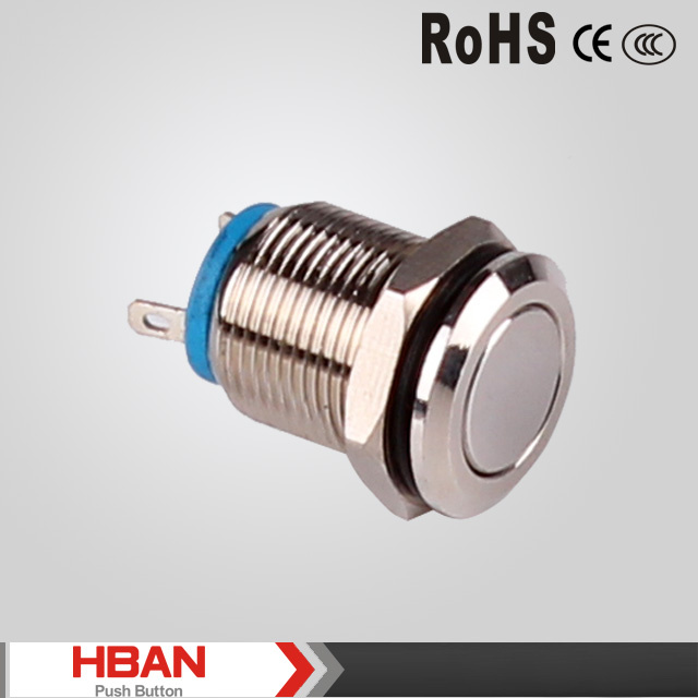 12mm IP65 Mini Metal Push Button Switches