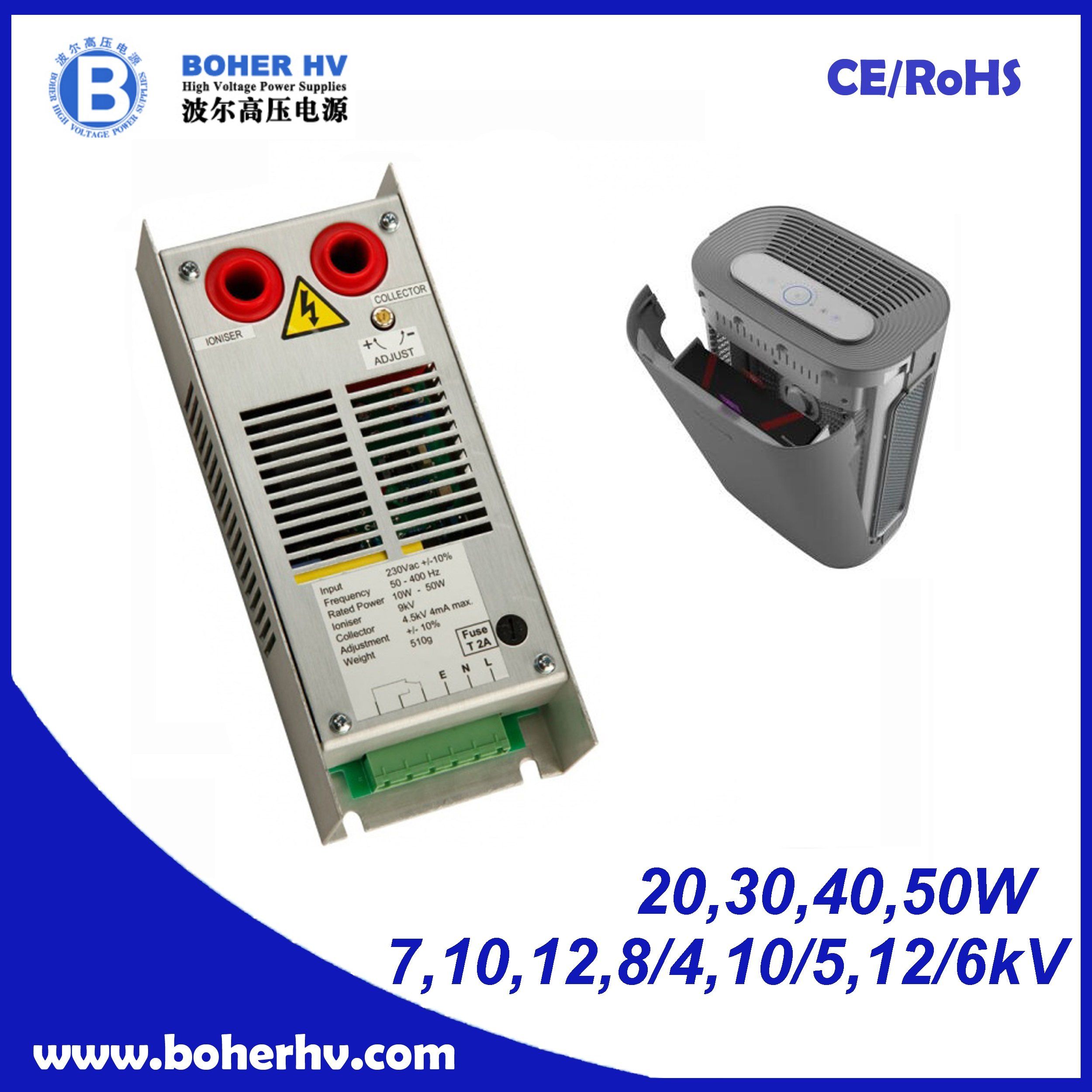 High Voltage Air Purification Power Supplies with UK technology CF01A