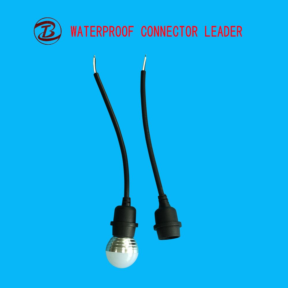 Plastic Holder E27 LED Lamp Holder with 50cm Plug Power Cable