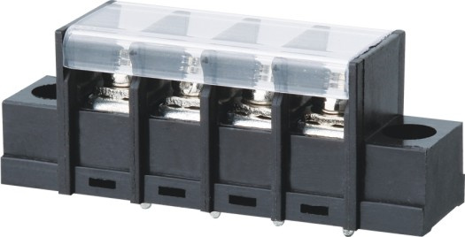 Fixed Barrier Terminal Block with Transparent Protective Cover (WJ28CM-7.62)