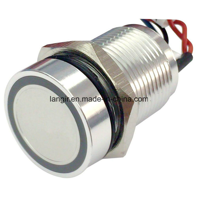 Langir 16mm Aluminum Ring Illuminated Piezo Switch (PZ-A16)
