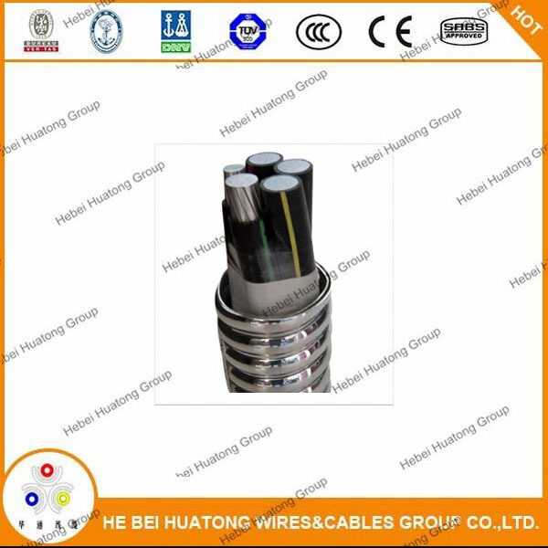 UL Listed Aluminum Interlocked Armor PVC Sheath Mc Cable