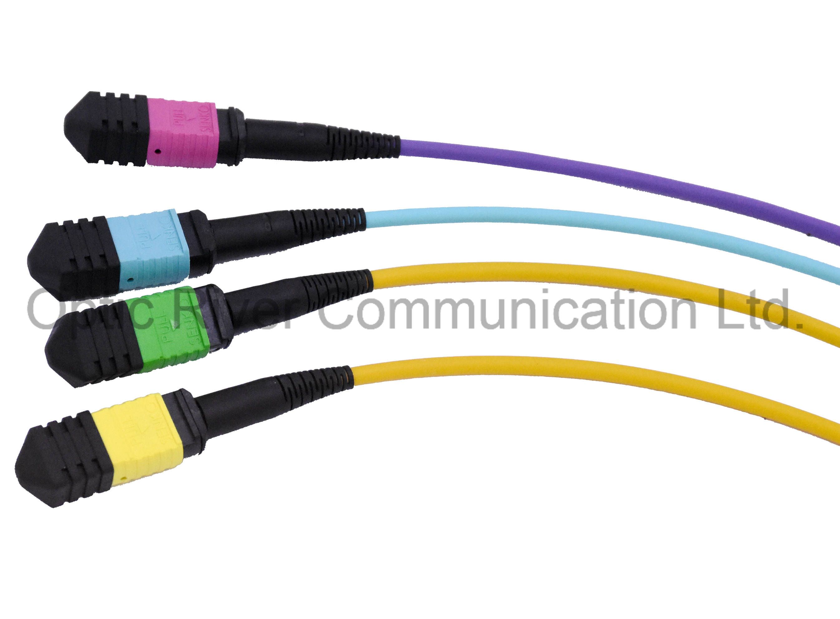 12f MPO-MPO Patchcord Jumper Optical Fiber Connector Ribbon Cable Sm mm